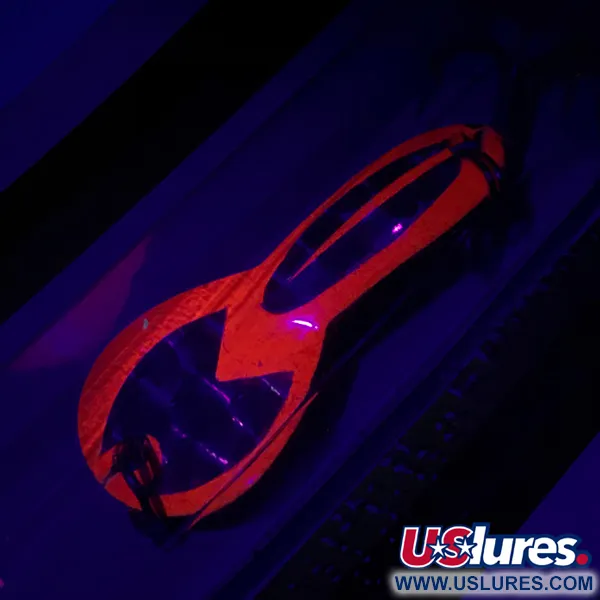  Luhr Jensen Loco 1 UV, 1/8oz Red / Hologram fishing spoon #6001