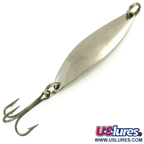Vintage   Red Eye Lures The Perfect Minnow, 1/3oz Nickel fishing spoon #6006
