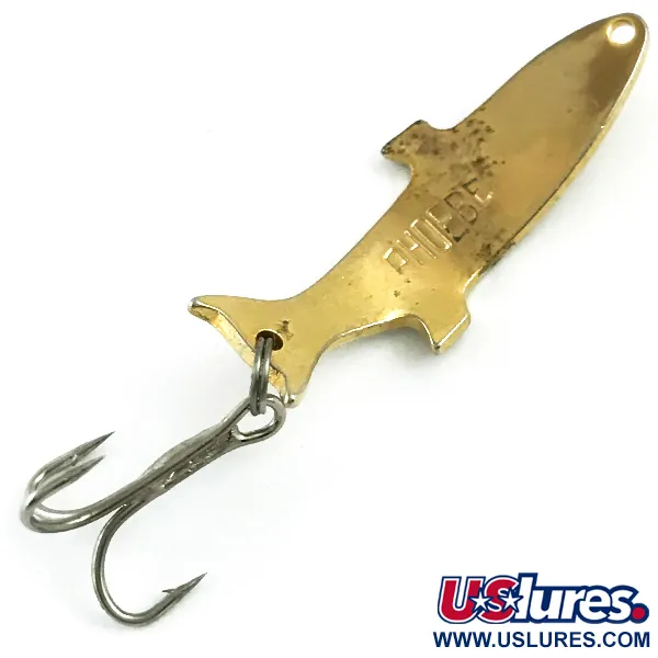 Vintage   Acme Phoebe, 3/32oz Gold fishing spoon #6014