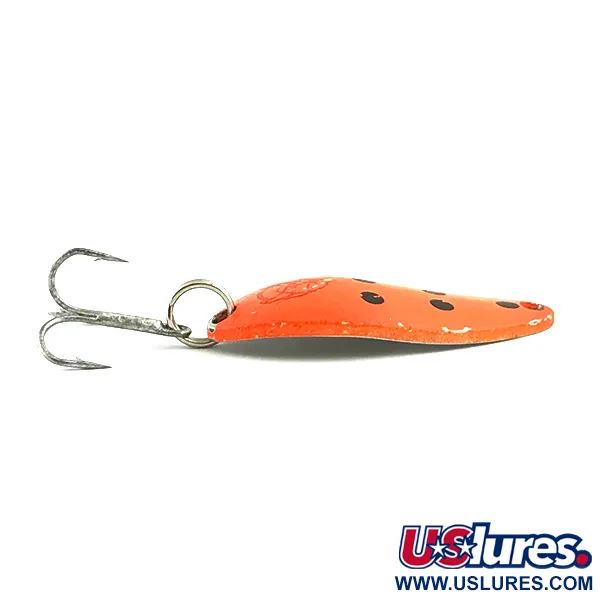 Vintage  Eppinger Dardevle Devle Dog 5200 UV, 1/4oz Red / Black / Nickel fishing spoon #6029