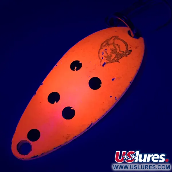 Vintage  Eppinger Dardevle Devle Dog 5200 UV, 1/4oz Red / Black / Nickel fishing spoon #6029