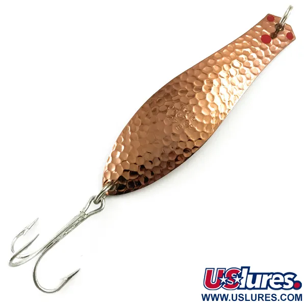 Vintage  Prescott Spinner Little Doctor 275 Lite, 3/5oz Hammered Copper fishing spoon #6030