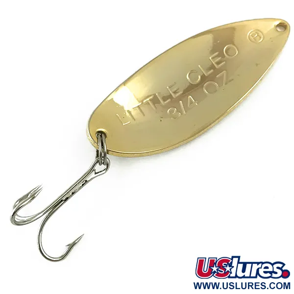 Vintage   Acme Little Cleo, 3/4oz Gold fishing spoon #6035