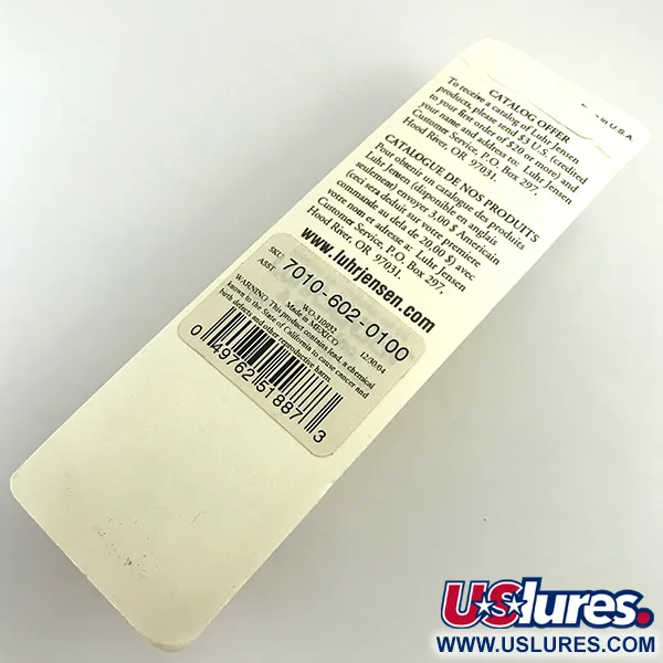   Luhr Jensen P.J.POP Wooden Hand-made lure, 3/5oz Pearl / Red fishing lure #7158