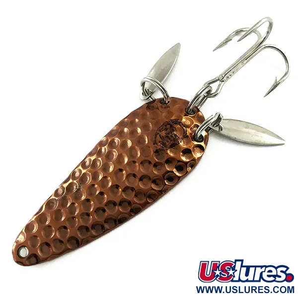Vintage  Eppinger Dardevle Imp Klicker, 2/5oz Hammered Copper fishing spoon #6061