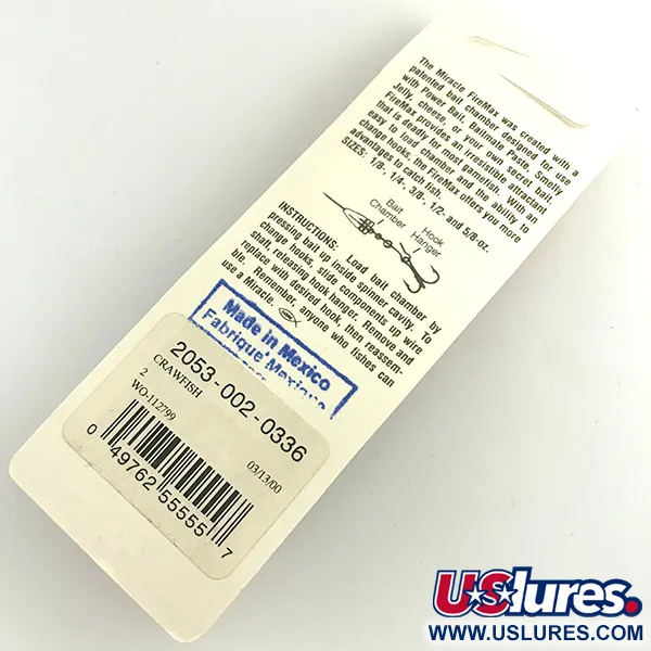   Luhr Jensen Fire Max Miracle 2, 1/4oz Orange fishing spoon #6226