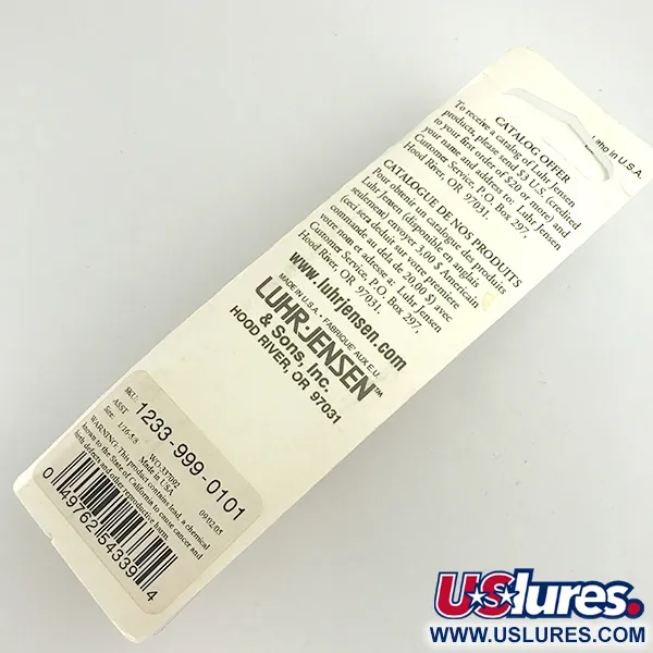  Luhr Jensen Krocodile Stubby, 2/3oz Hammered Gold / Red fishing spoon #6086