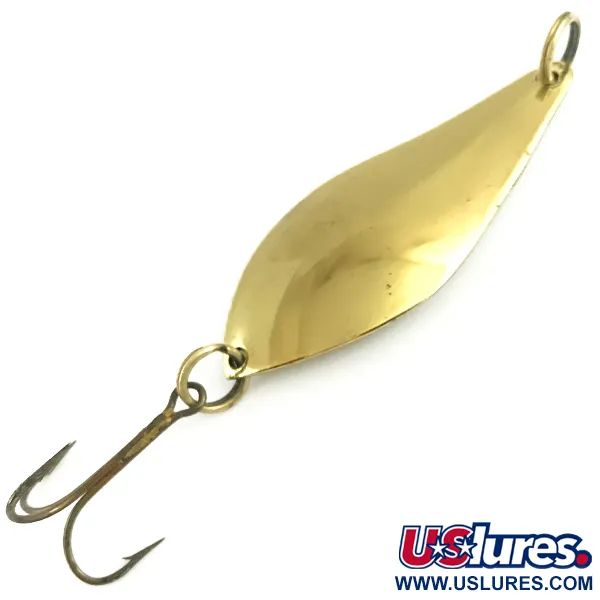 Vintage  Lanes Tackle & Bait Lane's Flasher, 1/2oz Brass fishing spoon #6096