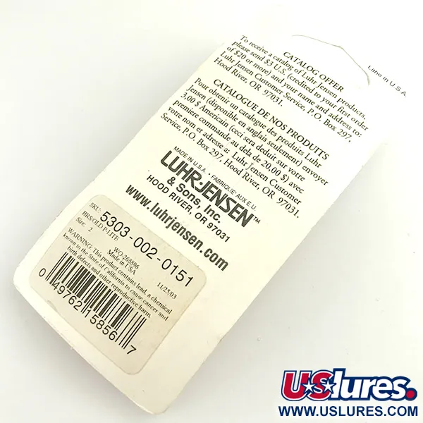  Luhr Jensen Loco 2, 1/4oz Gold fishing spoon #6100