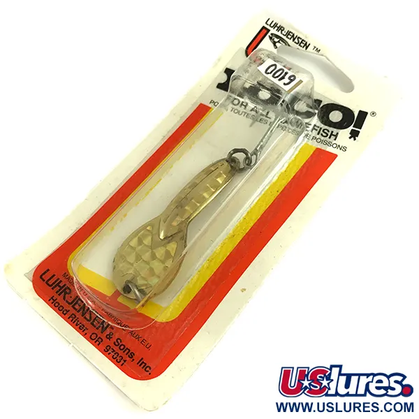  Luhr Jensen Loco 2, 1/4oz Gold fishing spoon #6100