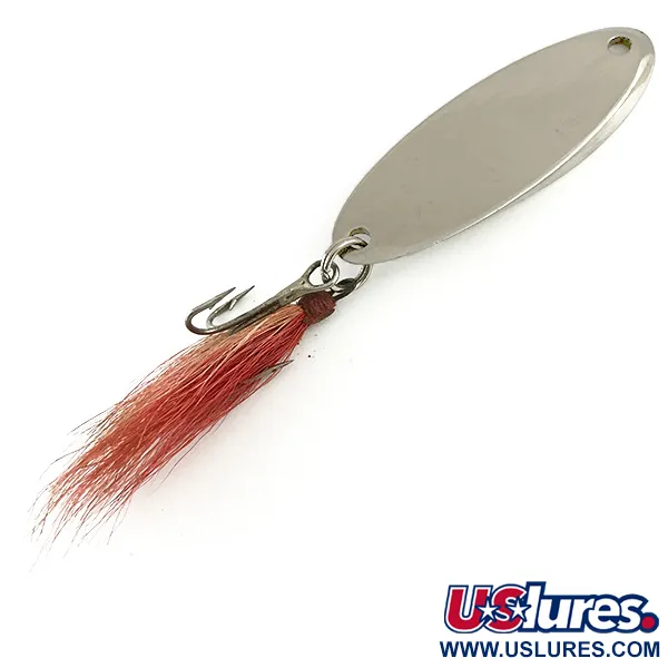 Vintage  Weber MrChamp, 3/4oz Nickel fishing spoon #6130