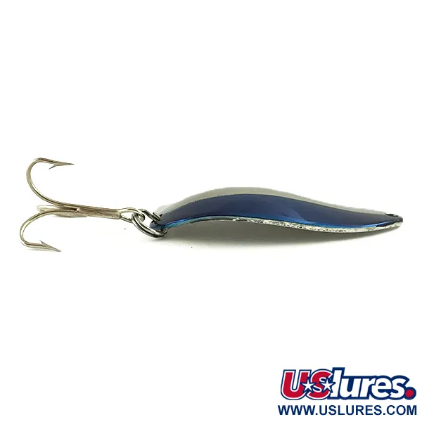 Vintage  Seneca Little Cleo (Hula Girl), 1/2oz Nickel / Blue fishing spoon #6167