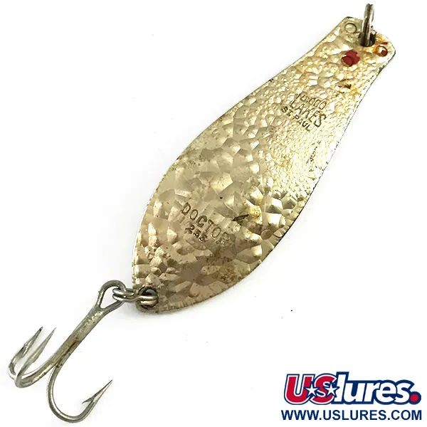 Vintage  Other Little Doctor 255 Crystal, 1/4oz Crystal (Golden)  fishing spoon #6168