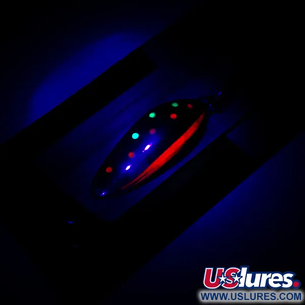  Luhr Jensen Krocodile Stubby, 2/5oz Trout UV Glow in UV light, Fluorescent fishing spoon #6231