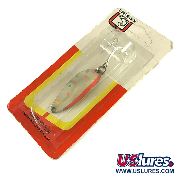  Luhr Jensen Krocodile Stubby, 2/5oz Trout UV Glow in UV light, Fluorescent fishing spoon #6231