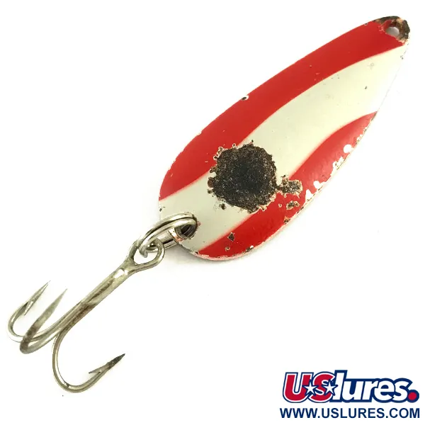 Vintage   Weber, 1/4oz Red / White / Copper fishing spoon #6247