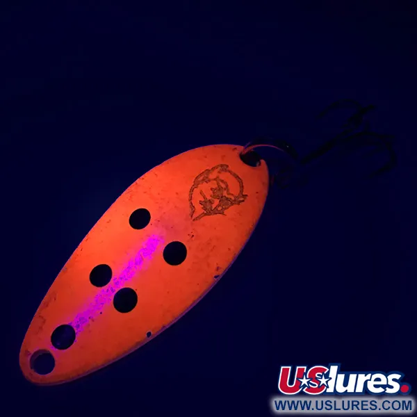 Vintage  Eppinger Dardevle Devle Dog 5200 UV, 1/4oz Red / Black / Nickel fishing spoon #6272