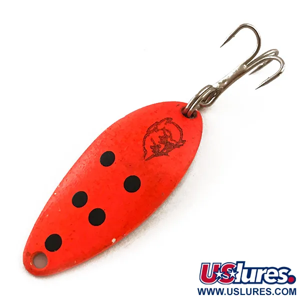 Vintage  Eppinger Dardevle Devle Dog 5200 UV, 1/4oz Red / Black / Nickel fishing spoon #6272
