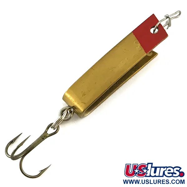 Vintage  South Bend Super-Duper 501, 3/32oz Red / Gold fishing spoon #6278