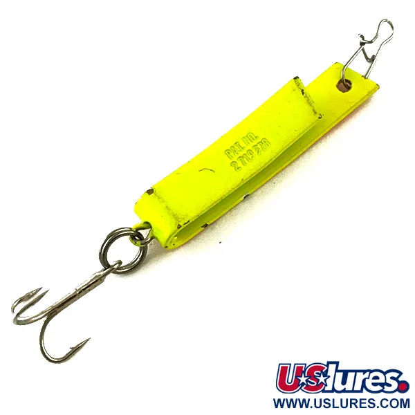 Vintage  South Bend Super-Duper 503 UV, 1/8oz Red / Yellow fishing spoon #6281