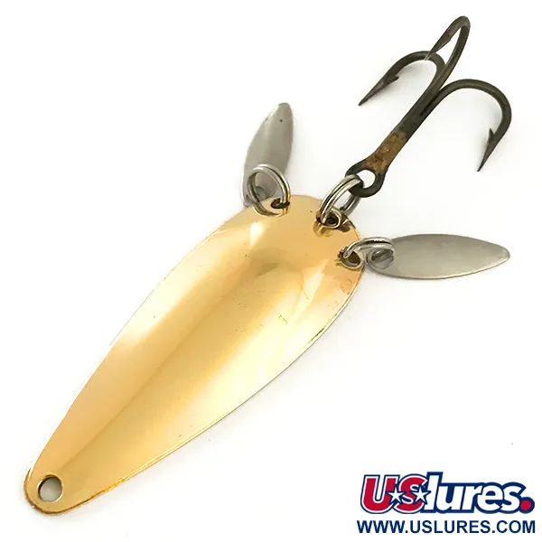 Vintage   Marathon (with sonic blades), 2/5oz Gold fishing spoon #6286