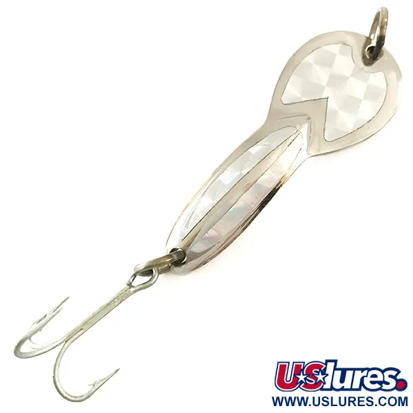 Vintage   Loco 2 Glen Evans, 1/4oz Nickel fishing spoon #6300