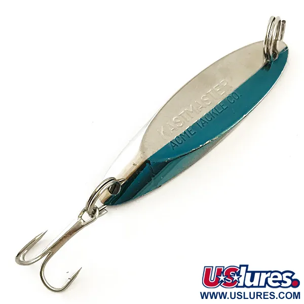 Vintage  Acme Kastmaster , 1/4oz Nickel / Blue fishing spoon #6318