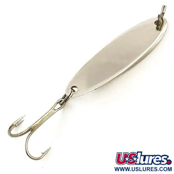 Vintage  Acme Kastmaster UV, 3/8oz Nickel / Orange fishing spoon #6320