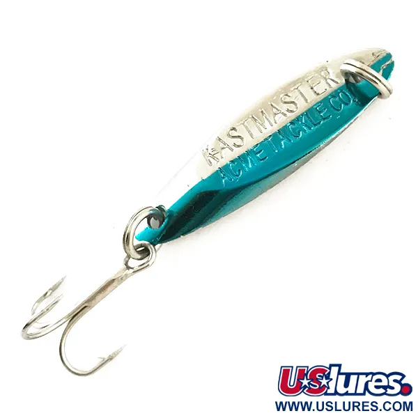 Vintage  Acme Kastmaster , 1/8oz Nickel / Blue fishing spoon #6342