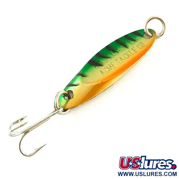 Vintage  Acme Kastmaster , 1/8oz Fire Tiger fishing spoon #6343
