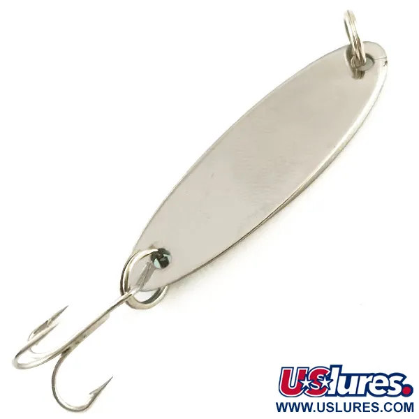 Vintage  Acme Kastmaster, 1/4oz Nickel / Green fishing spoon #6348