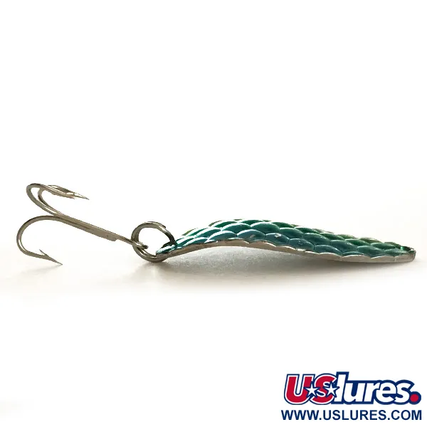 Vintage   Acme Little Cleo, 1/3oz Blue / Green / Gold / Nickel fishing spoon #6355