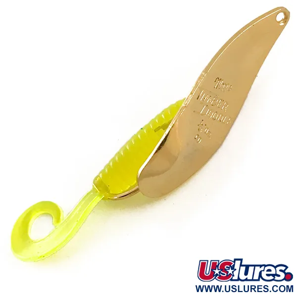 Vintage   Mepps Timber Doodle 00, 1/8oz Gold fishing spoon #6363