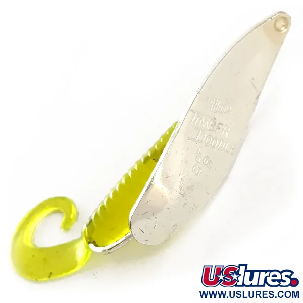 Vintage   Mepps Timber Doodle 00, 1/8oz Silver fishing spoon #6364