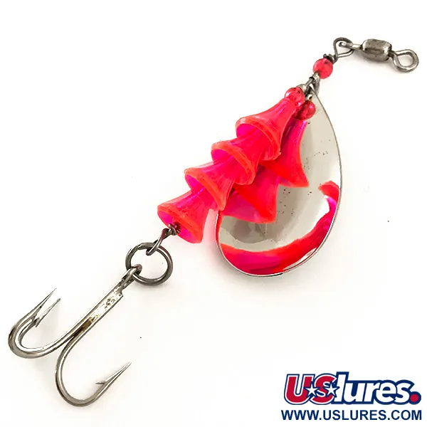 Vintage  Luhr Jensen Tee Spoon, 1/3oz Nickel spinning lure #15890