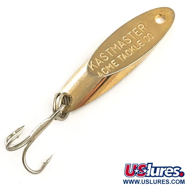 Vintage  Acme Kastmaster , 1/8oz Gold fishing spoon #6385