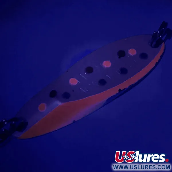 Vintage  Acme Kastmaster UV, 3/8oz Red Trout fishing spoon #6393