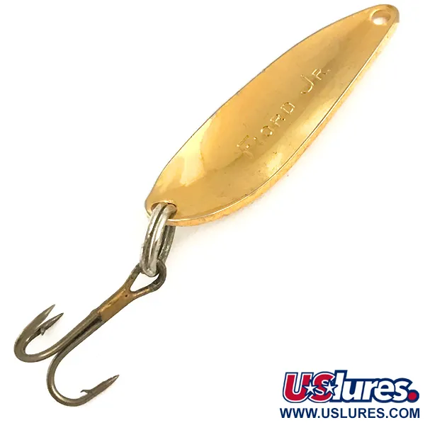 Vintage  Acme Fiord Spoon Jr, 1/8oz Gold fishing spoon #6396