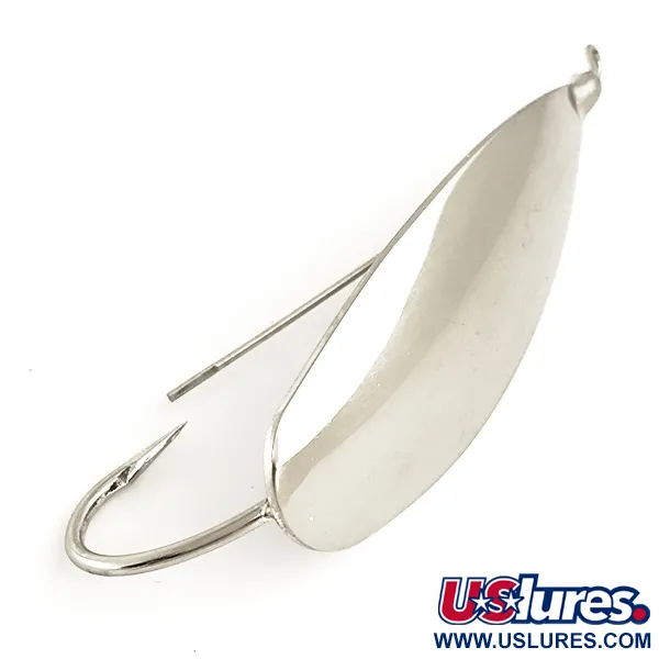 Vintage   Weedless Johnson Silver Minnow, 1/2oz Silver fishing spoon #6401