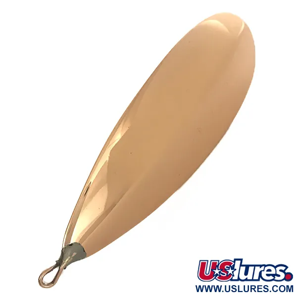 Vintage   Weedless Johnson Silver Minnow, 1oz Copper / Silver fishing spoon #6432