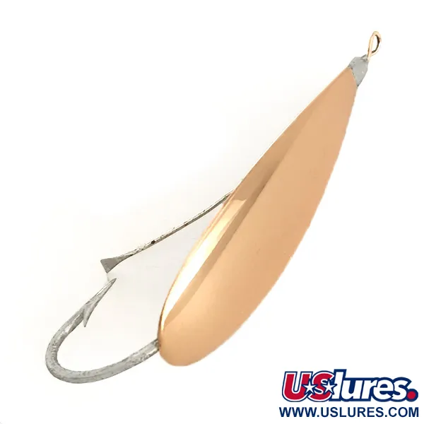 Vintage   Weedless Johnson Silver Minnow, 2/5oz Copper / Silver fishing spoon #6459