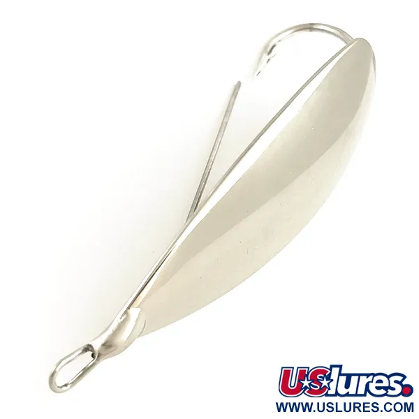 Vintage    Weedless Johnson Silver Minnow, 1/2oz Silver fishing spoon #6460