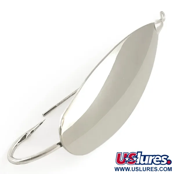 Vintage    Weedless Johnson Silver Minnow, 1/2oz Silver fishing spoon #6460