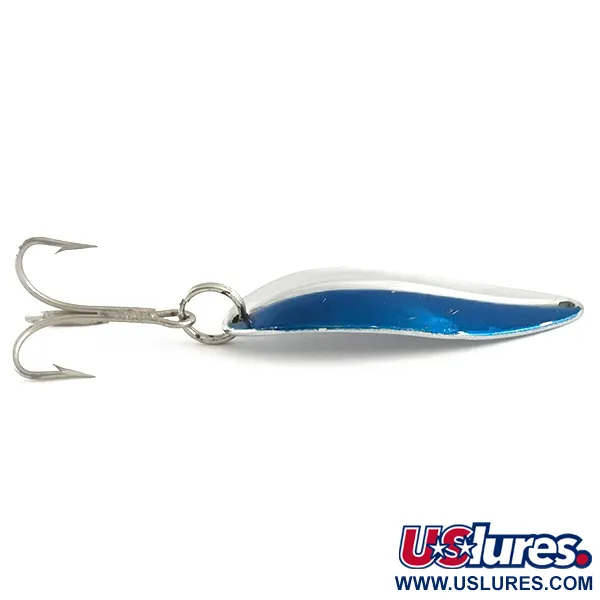 Vintage  TODDCO Main liner , 2/5oz Nickel / Blue fishing spoon #6493