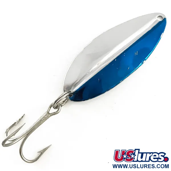Vintage  TODDCO Main liner , 2/5oz Nickel / Blue fishing spoon #6493