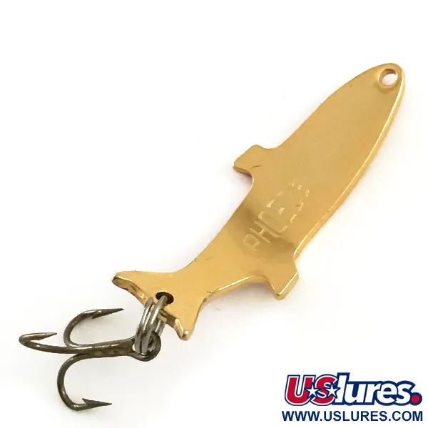 Vintage  Acme Phoebe, 3/32oz Gold / Red fishing spoon #6496