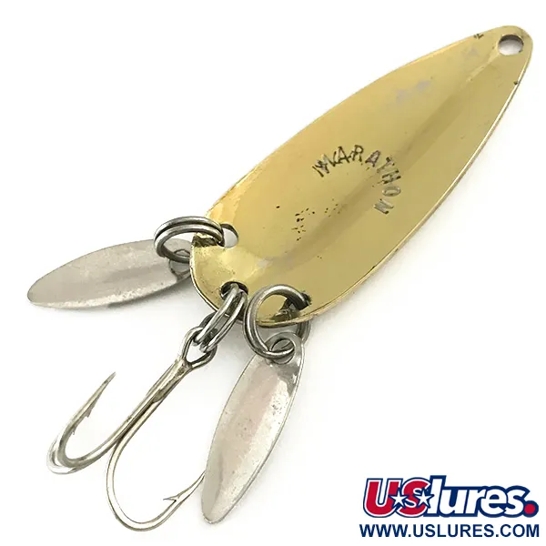 Vintage   Marathon (with sonic blades), 1/4oz Gold fishing spoon #6500