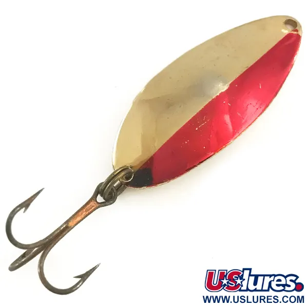 Vintage  Seneca Little Cleo (Hula Girl), 1/3oz Gold / Red fishing spoon #6538