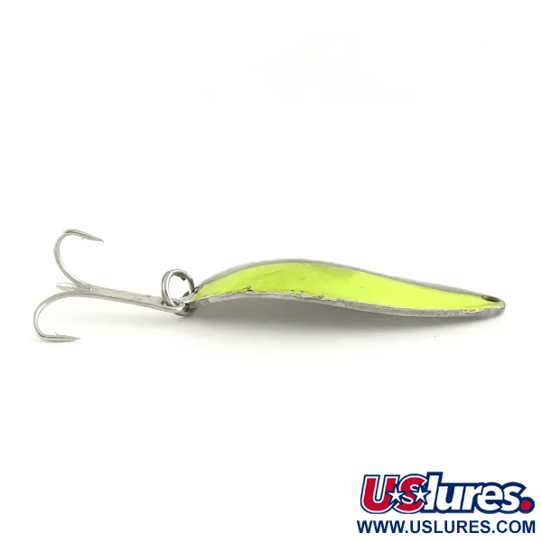 Vintage   Acme Little Cleo, 1/2oz Nickel / Green fishing spoon #6555