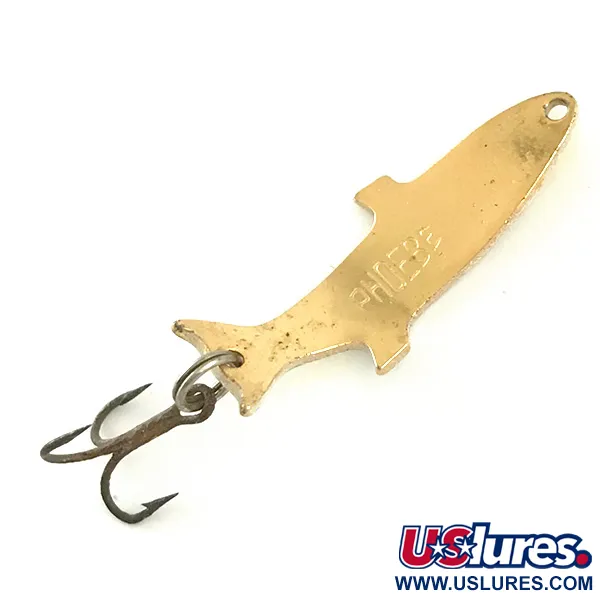 Vintage  Acme Phoebe, 3/32oz Brown Trout / Gold fishing spoon #6559